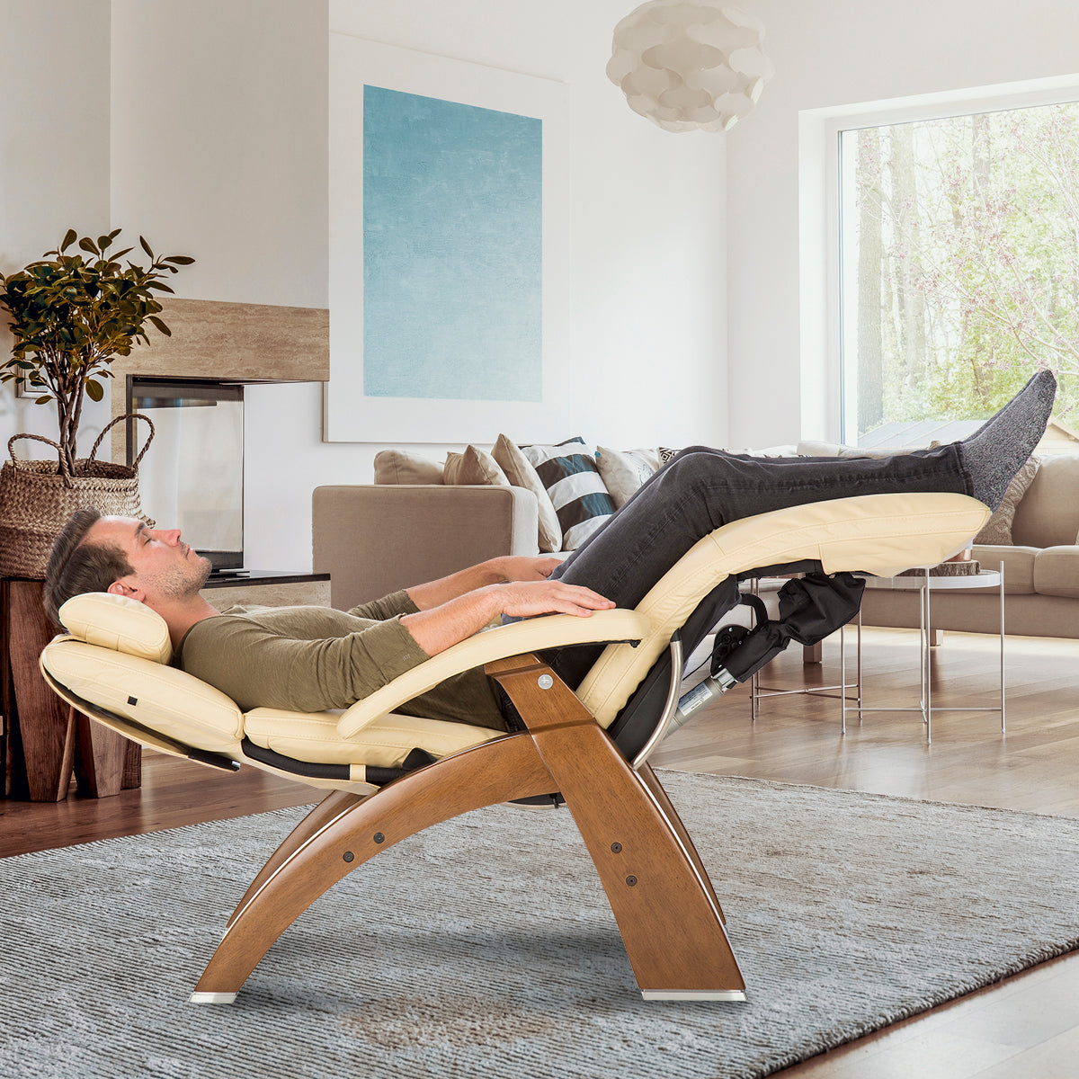 Funphotobooth Wooden Zero Gravity Chair Human Touch PC-420 Dark