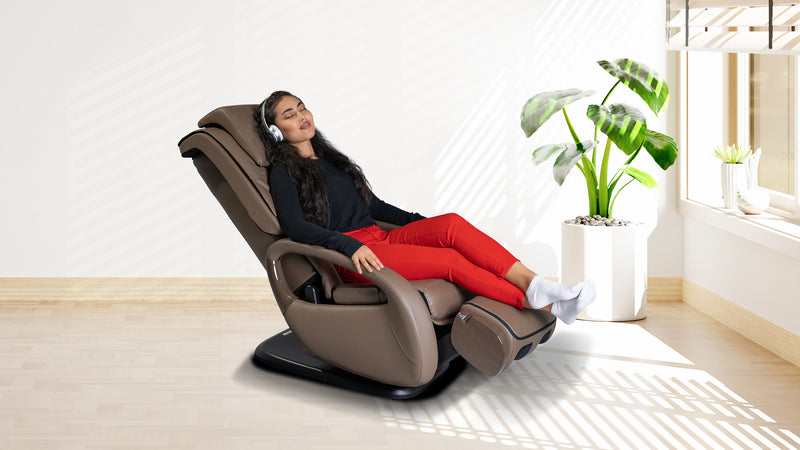 Woman in WholeBody 8.0 massage chair